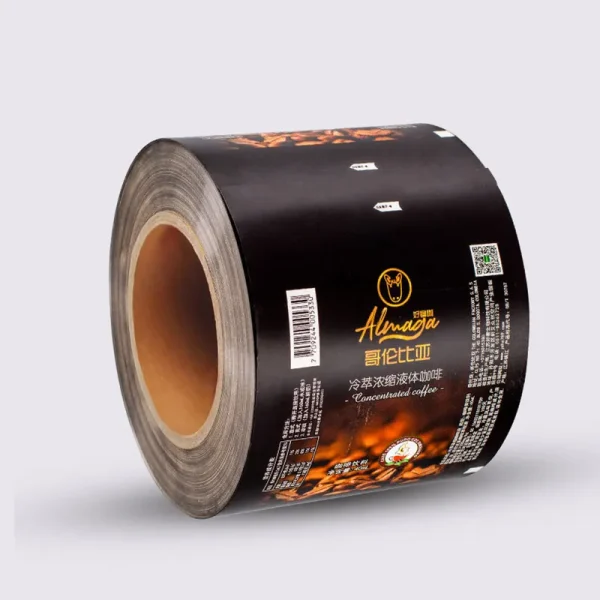 Wholesale food packaging roll labels supplied in large rolls for efficiency.