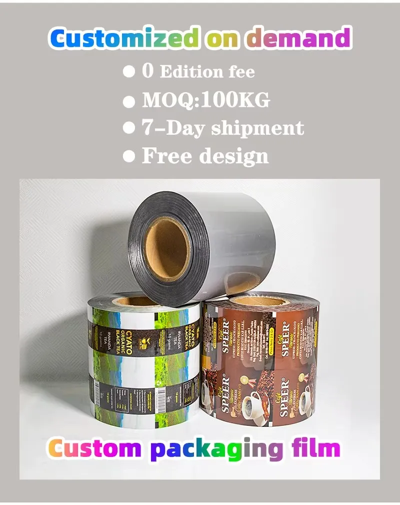 Flexible and durable roll labels for various food packaging applications.