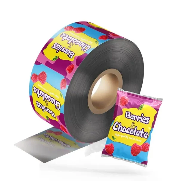 High resolution printed graphics on candy packaging film