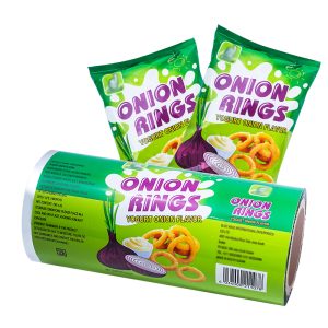 Custom printed snack packaging film roll for biscuits and chips