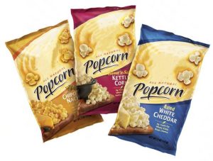 Custom printed back seal packaging film roll for food product